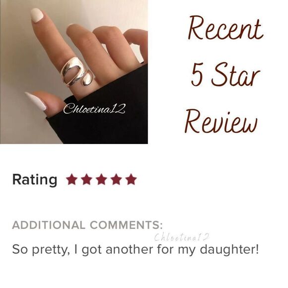 #26 NEW 925 Sterling Silver Minimalist Design Adjustable Ring - Picture 10 of 12